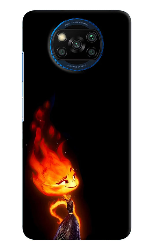 Ember Flame Poco X3/X3 Pro Hard Case Back Cover by Casekaro