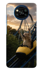 Rollercoaster Dog Poco X3/X3 Pro Hard Case Back Cover by Casekaro