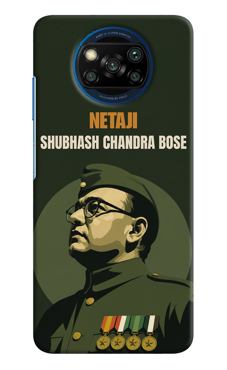 Netaji Legacy Poco X3/X3 Pro Back Cover, Hard case