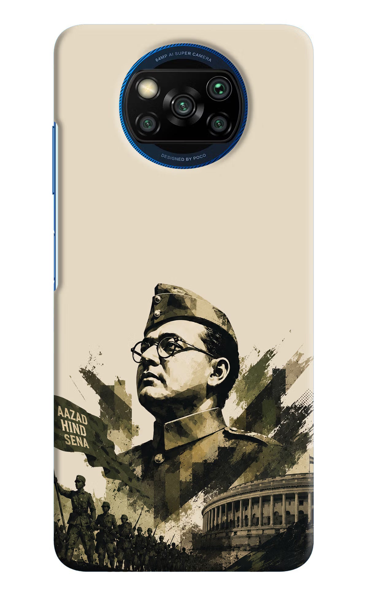 Netaji Rising Poco X3/X3 Pro Back Cover