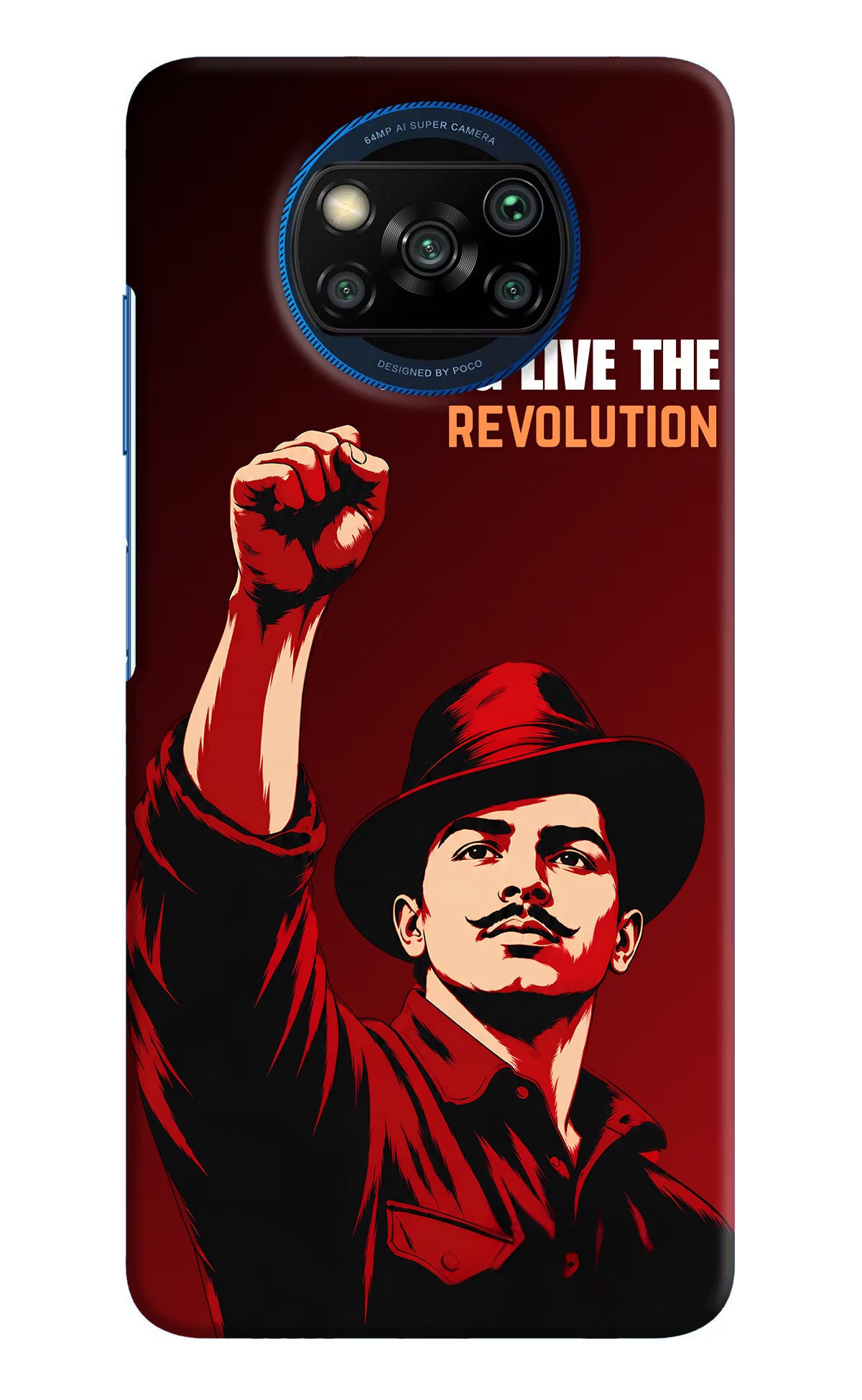 Bhagat Singh Revolution Poco X3/X3 Pro Back Cover