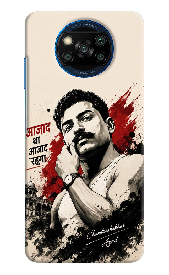 Chandrashekhar Azad Fearless Poco X3/X3 Pro Hard Case Back Cover by Casekaro
