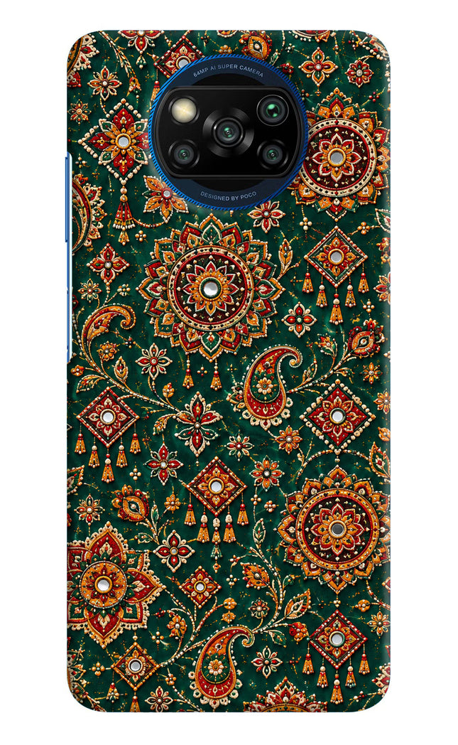 Green Pataka Poco X3/X3 Pro Hard Case Back Cover by Casekaro