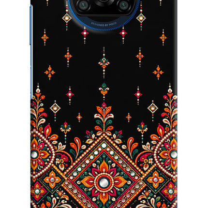 Noir Mehfil Poco X3/X3 Pro Hard Case Back Cover by Casekaro