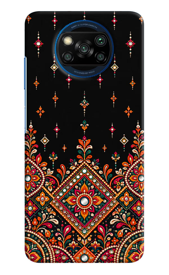 Noir Mehfil Poco X3/X3 Pro Hard Case Back Cover by Casekaro