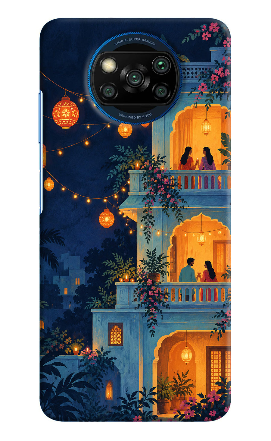 Balcony Glow Poco X3/X3 Pro Back Cover, Hard case