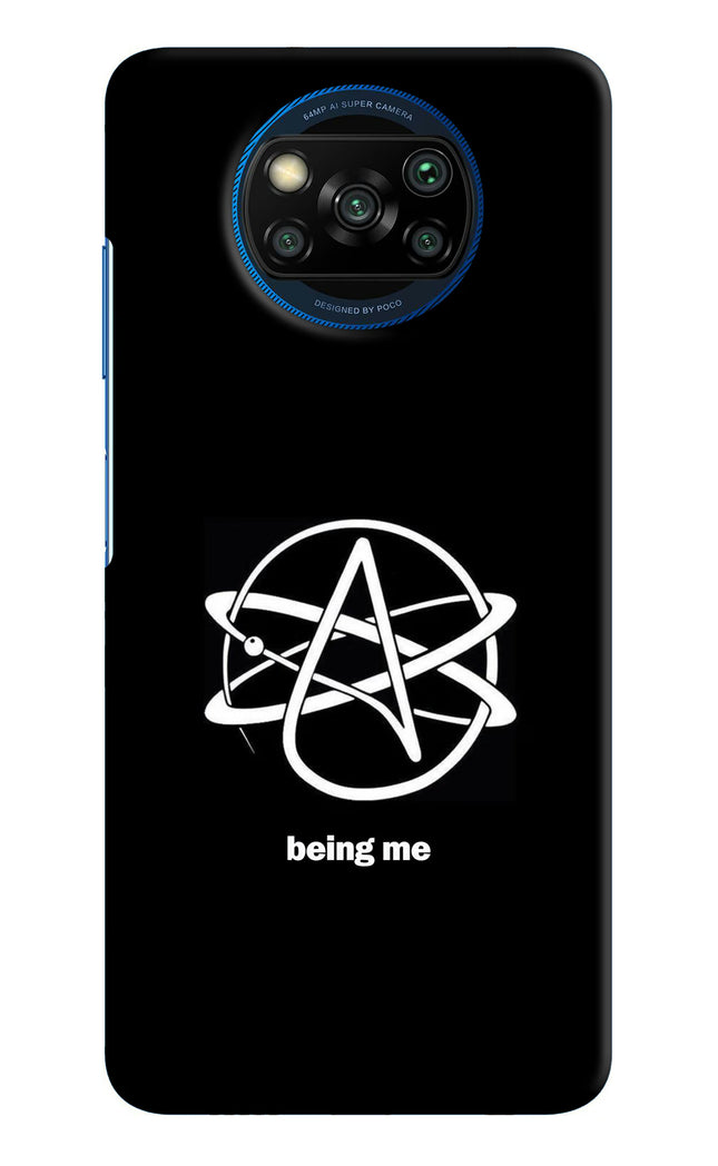 Atheist Symbol Poco X3/X3 Pro Back Cover