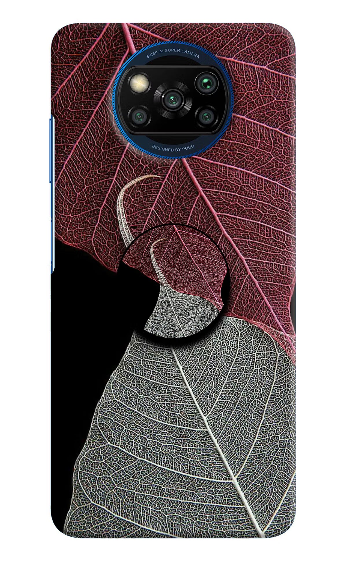 Leaf Pattern Poco X3/X3 Pro Pop Case by Casekaro