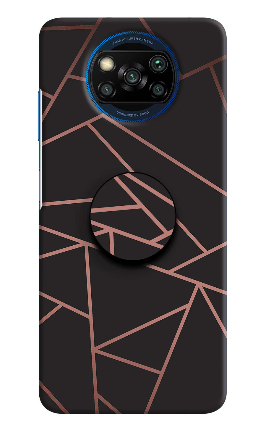 Geometric Pattern Poco X3/X3 Pro Pop Case, Hard case