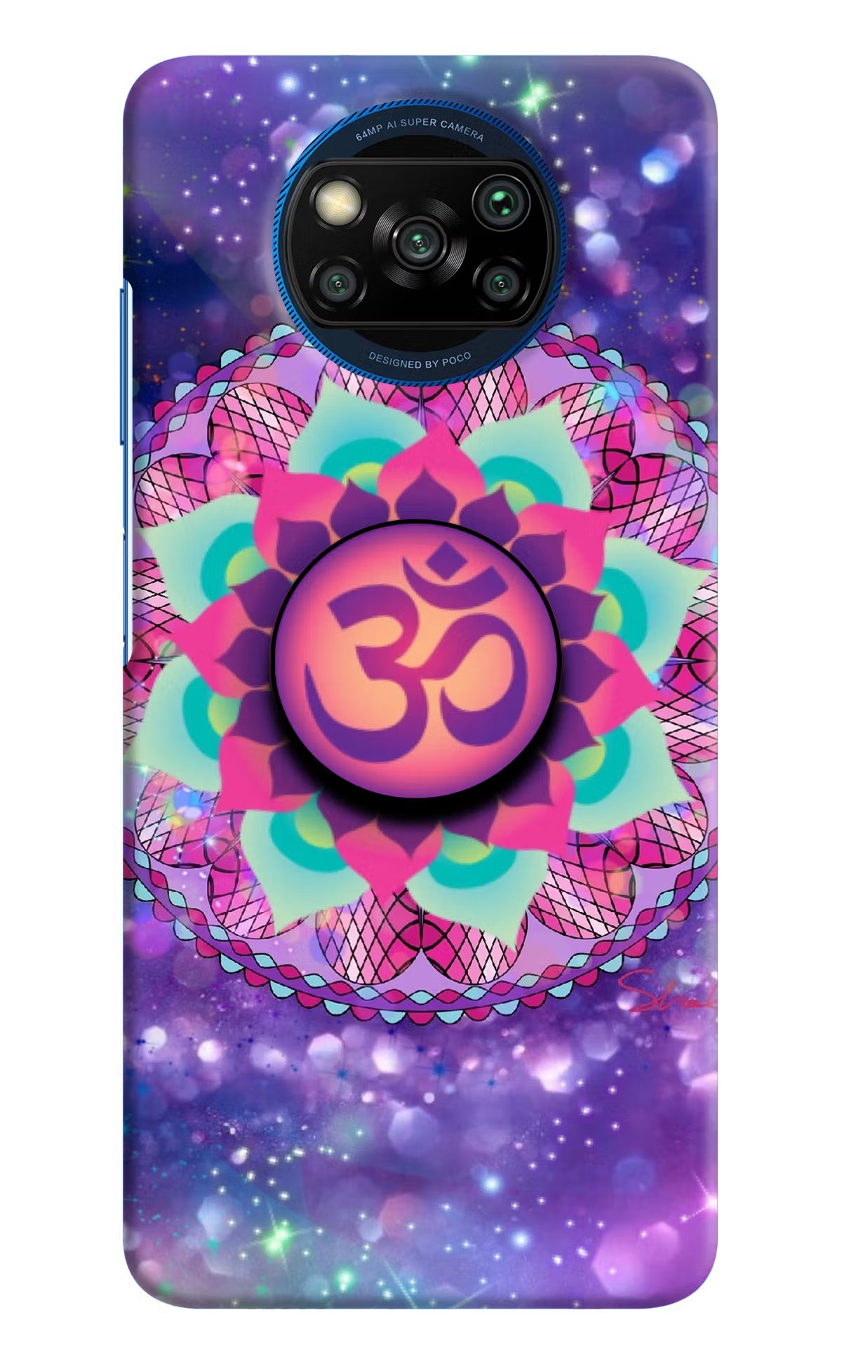 Om Purple Poco X3/X3 Pro Pop Case by Casekaro