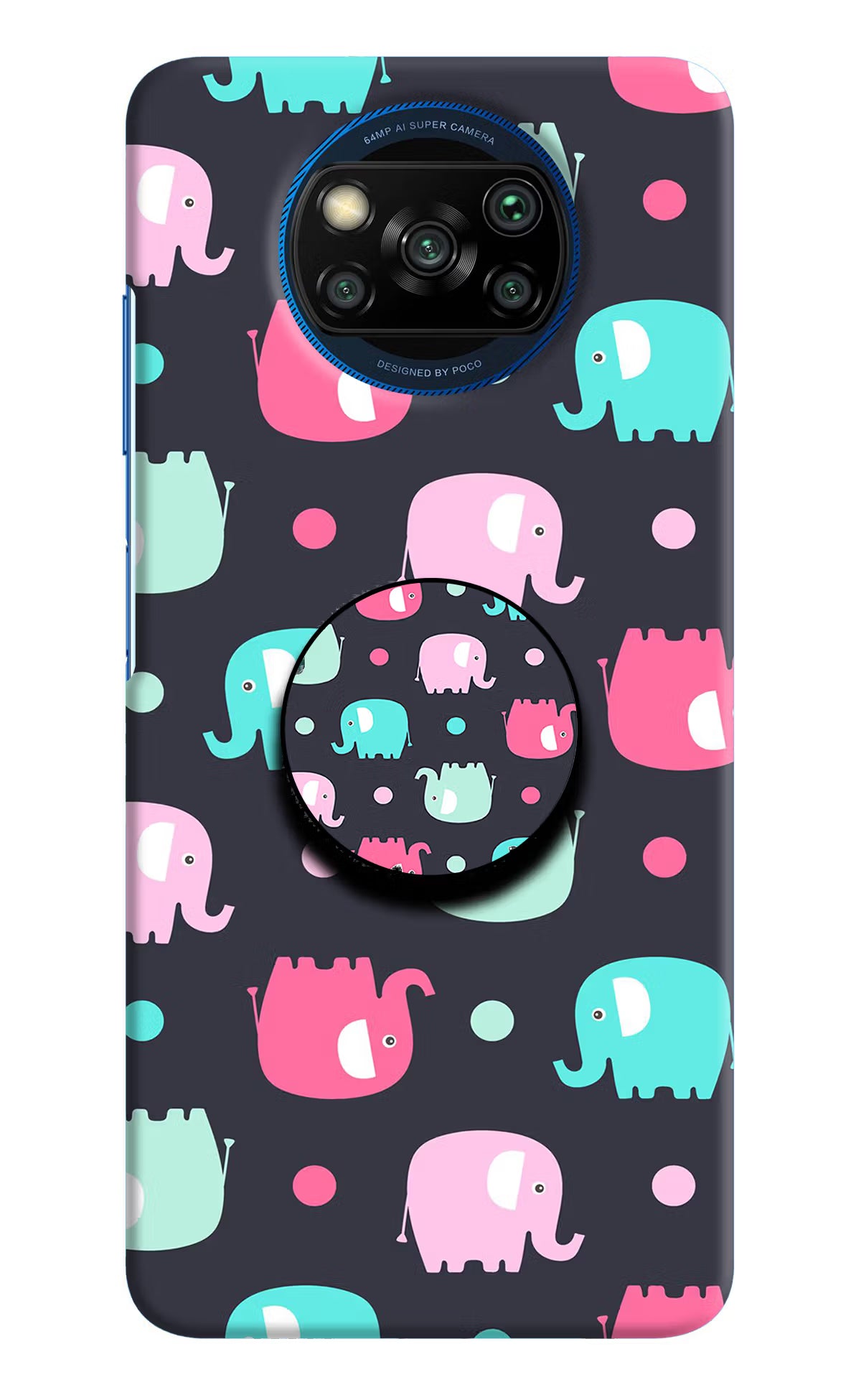 Baby Elephants Poco X3/X3 Pro Pop Case by Casekaro