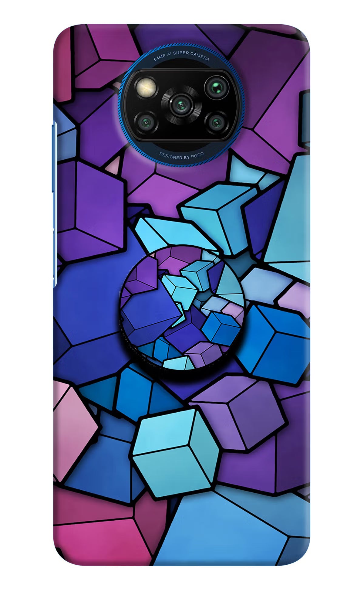 Cubic Abstract Poco X3/X3 Pro Pop Case by Casekaro