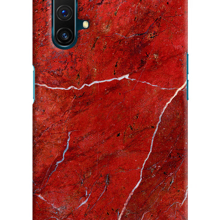Red Marble Design Realme X3 Hard Case Back Cover by Casekaro
