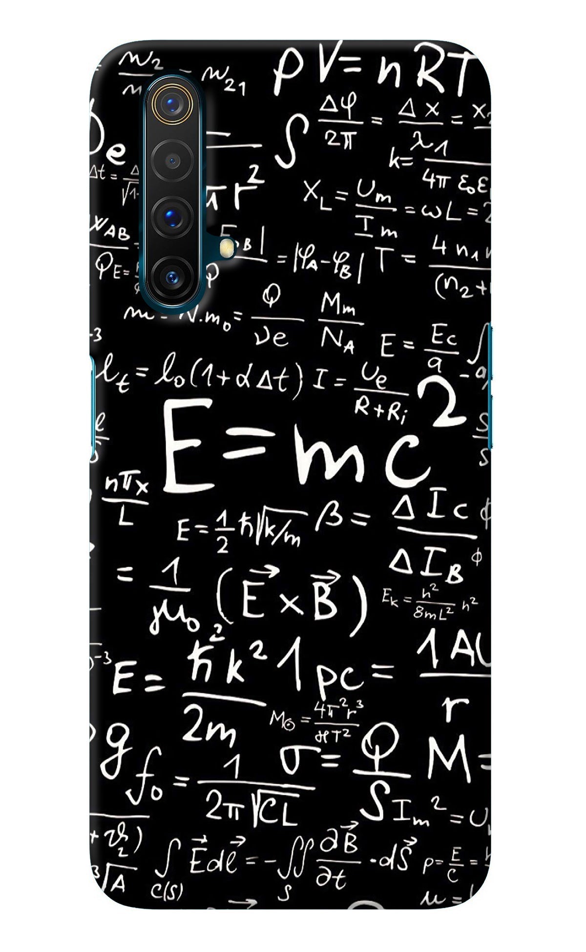 Physics Albert Einstein Formula Realme X3 Back Cover