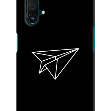 Paper Plane White Realme X3 Hard Case Back Cover by Casekaro