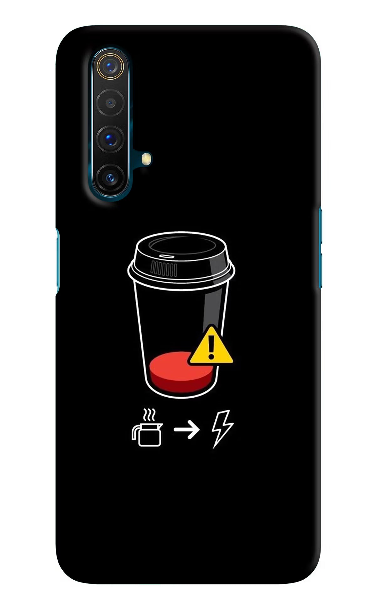 Coffee Realme X3 Hard Case Back Cover by Casekaro