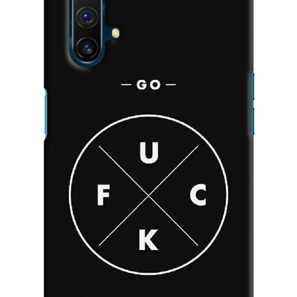 Go Fuck Yourself Realme X3 Hard Case Back Cover by Casekaro