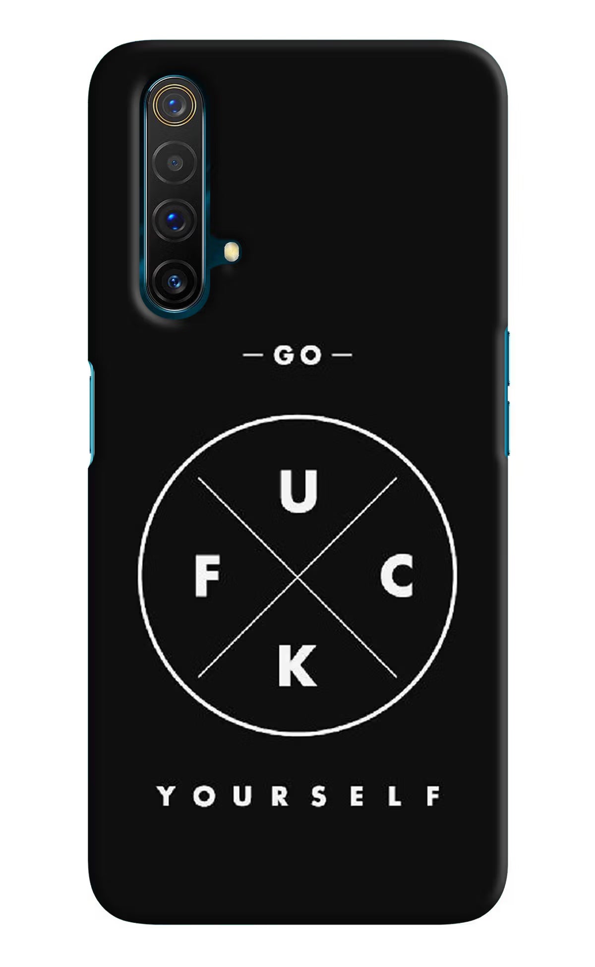 Go Fuck Yourself Realme X3 Hard Case Back Cover by Casekaro