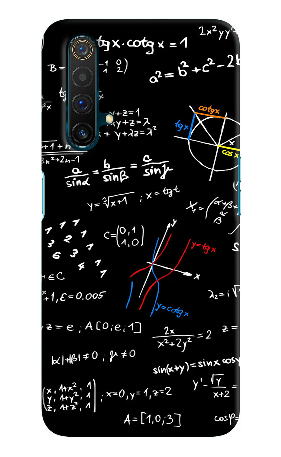 Mathematics Formula Realme X3 Back Cover, Hard case