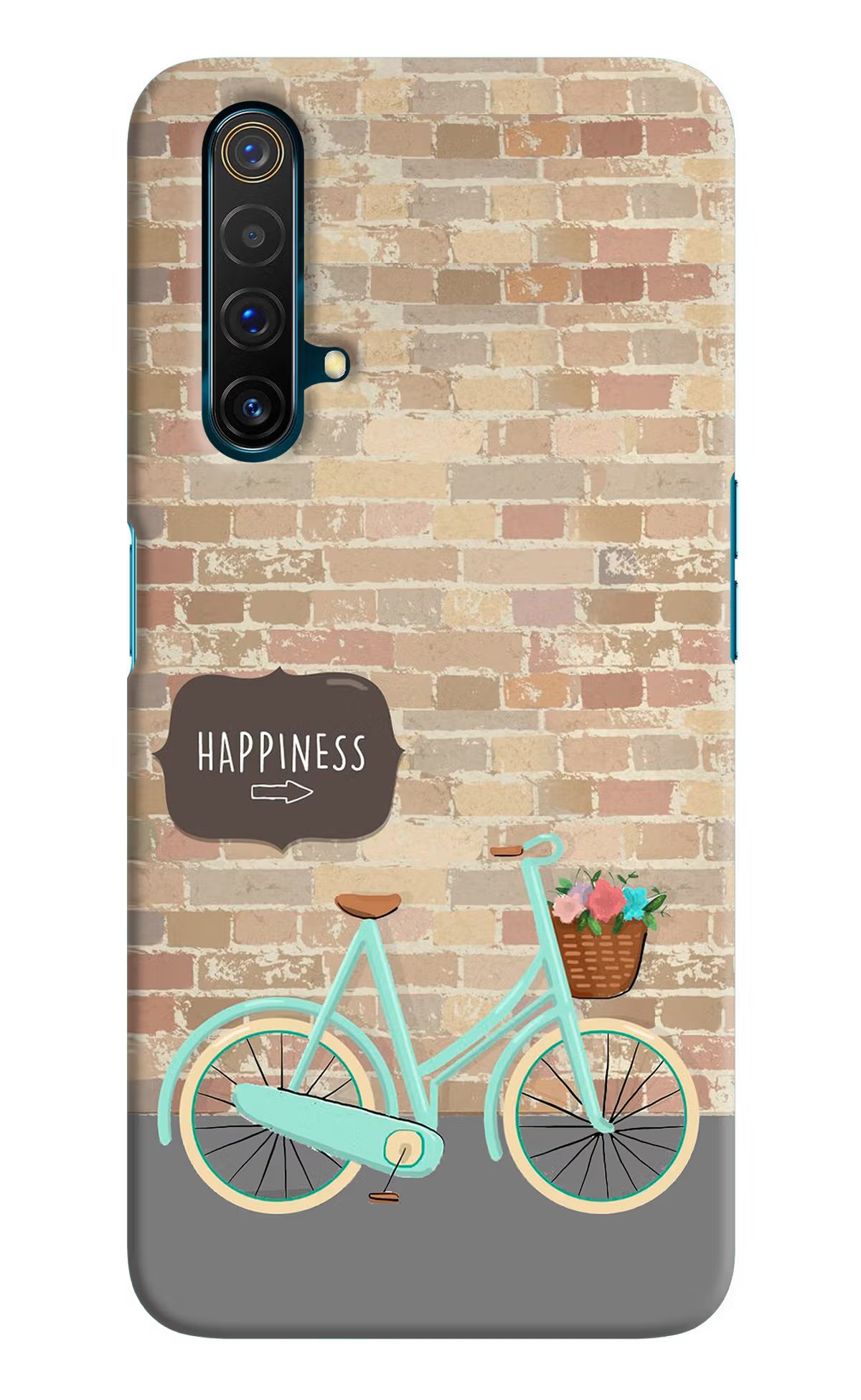Happiness Artwork Realme X3 Hard Case Back Cover by Casekaro
