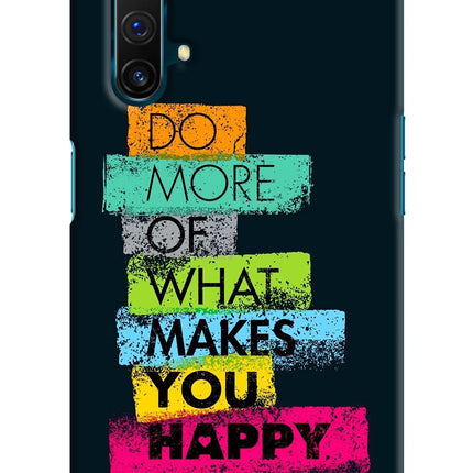 Do More Of What Makes You Happy Realme X3 Hard Case Back Cover by Casekaro