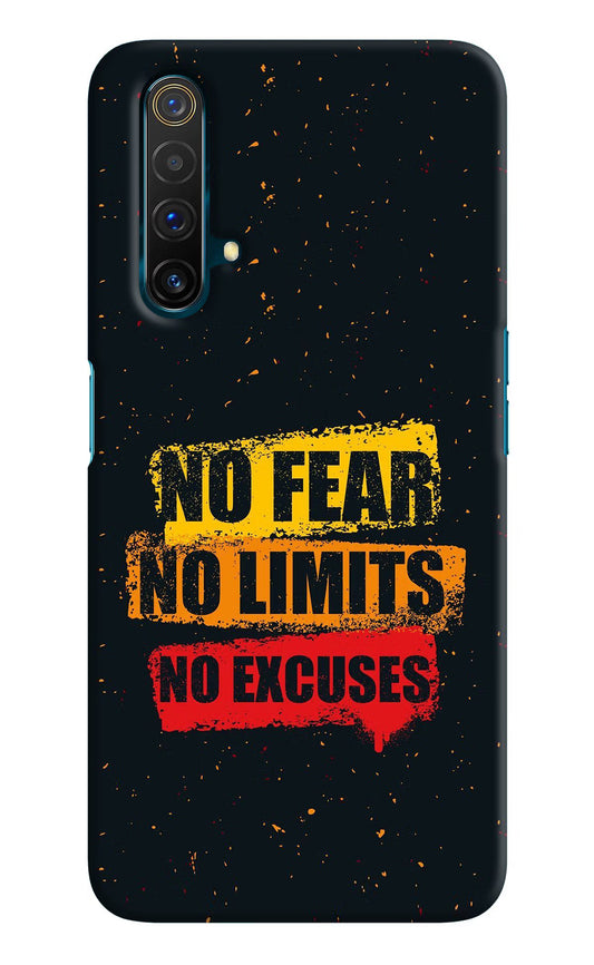 No Fear No Limits No Excuse Realme X3 Hard Case Back Cover by Casekaro
