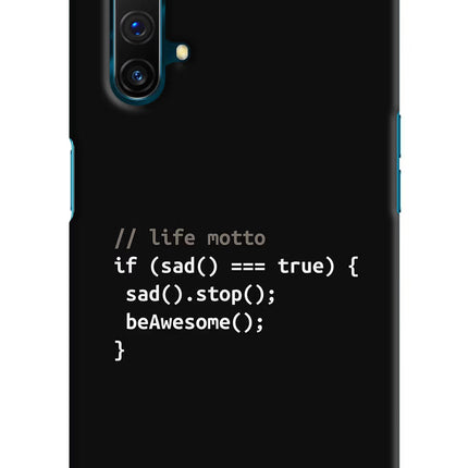 Life Motto Code Realme X3 Hard Case Back Cover by Casekaro