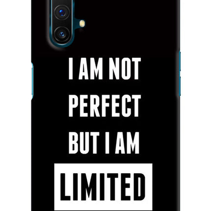 I Am Not Perfect But I Am Limited Edition Realme X3 Hard Case Back Cover by Casekaro