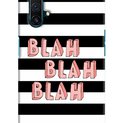Blah Blah Blah Realme X3 Hard Case Back Cover by Casekaro