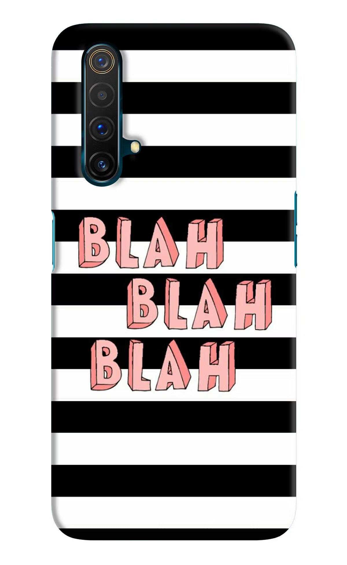 Blah Blah Blah Realme X3 Hard Case Back Cover by Casekaro