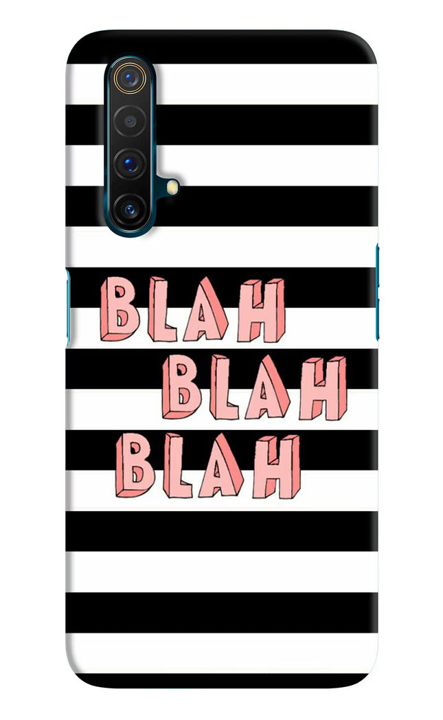 Blah Blah Blah Realme X3 Hard Case Back Cover by Casekaro