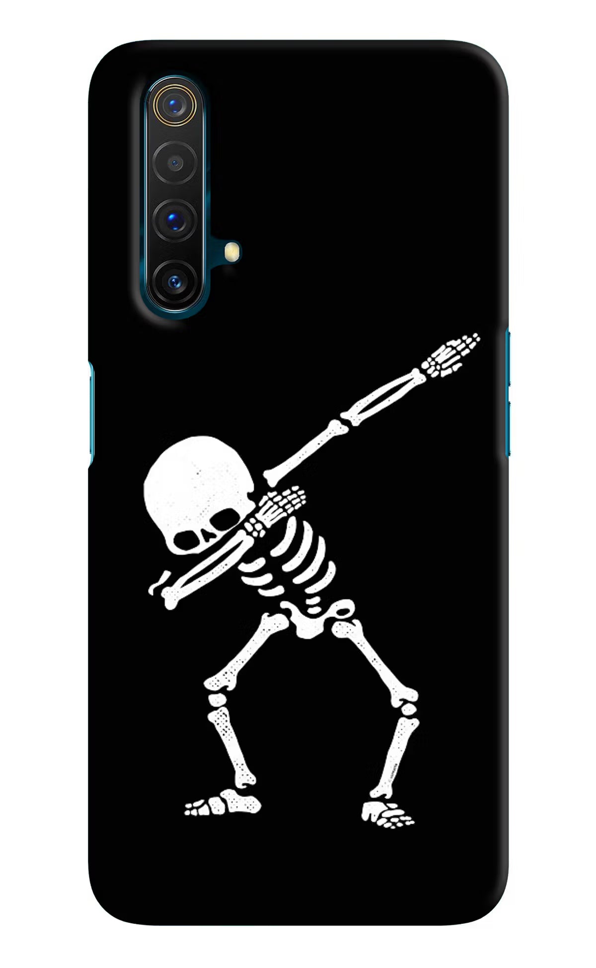 Dabbing Skeleton Art Realme X3 Hard Case Back Cover by Casekaro