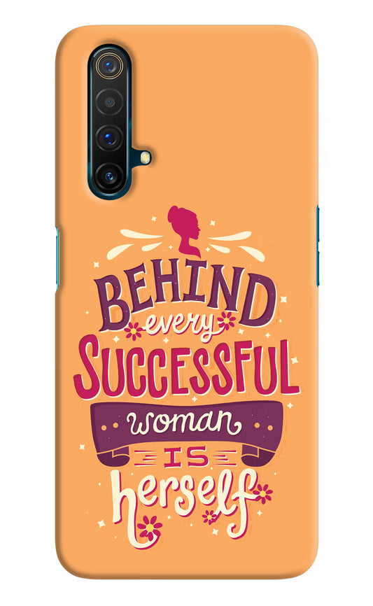 Behind Every Successful Woman There Is Herself Realme X3 Hard Case Back Cover by Casekaro