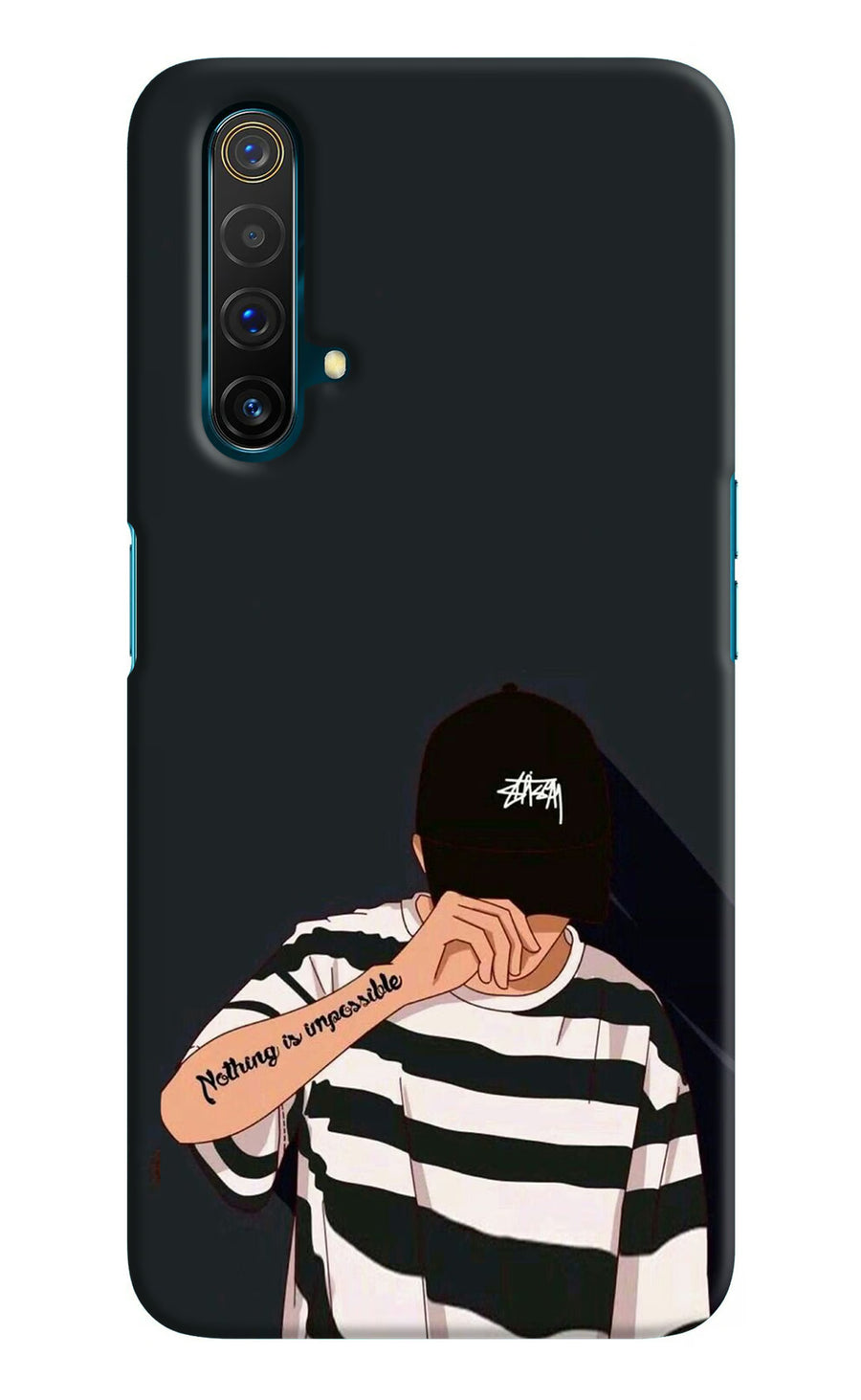 Aesthetic Boy Realme X3 Back Cover, Hard case
