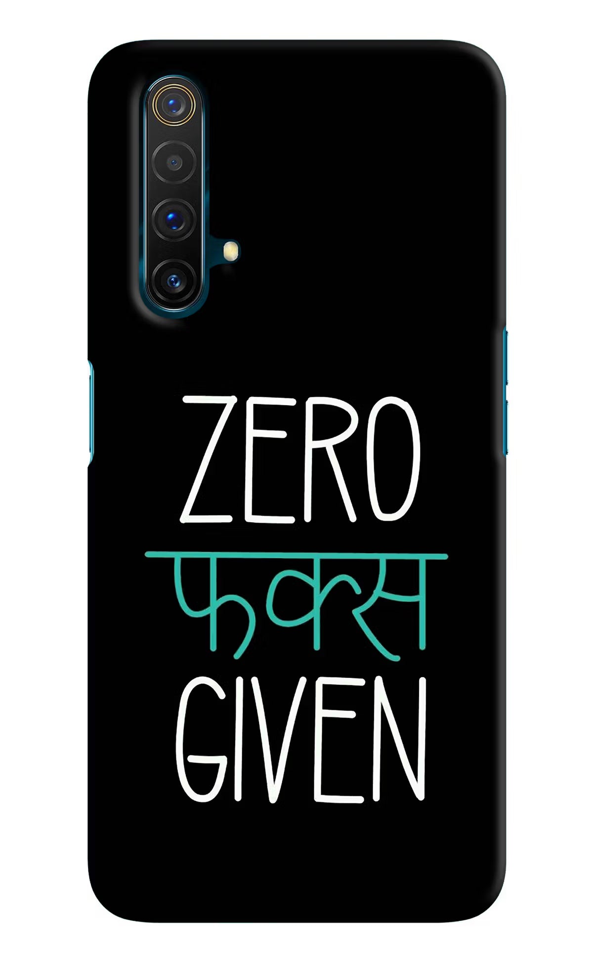 Zero Fucks Given Realme X3 Hard Case Back Cover by Casekaro