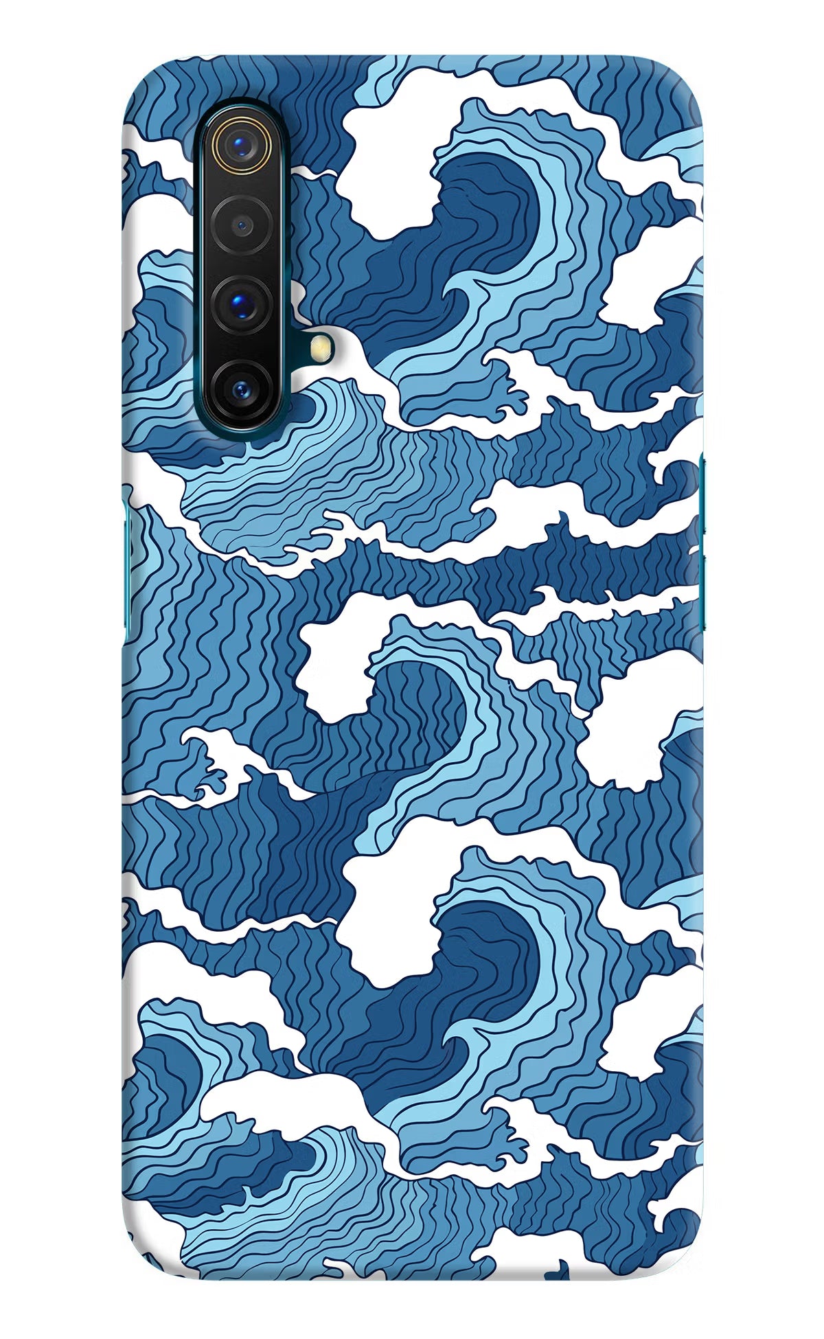 Blue Waves Realme X3 Hard Case Back Cover by Casekaro