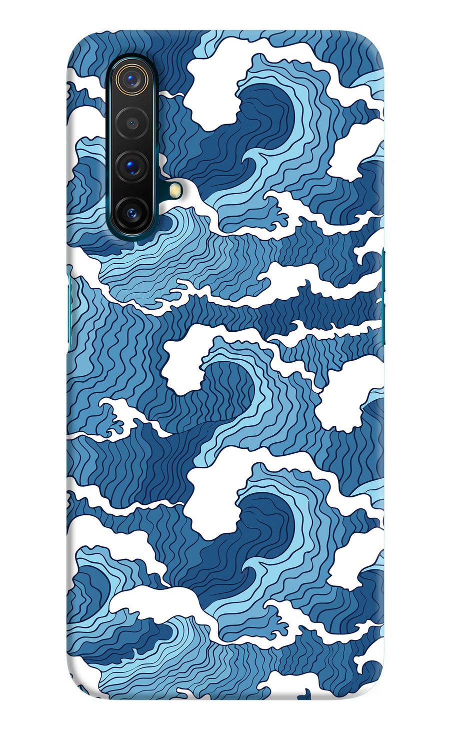 Blue Waves Realme X3 Back Cover, Hard case