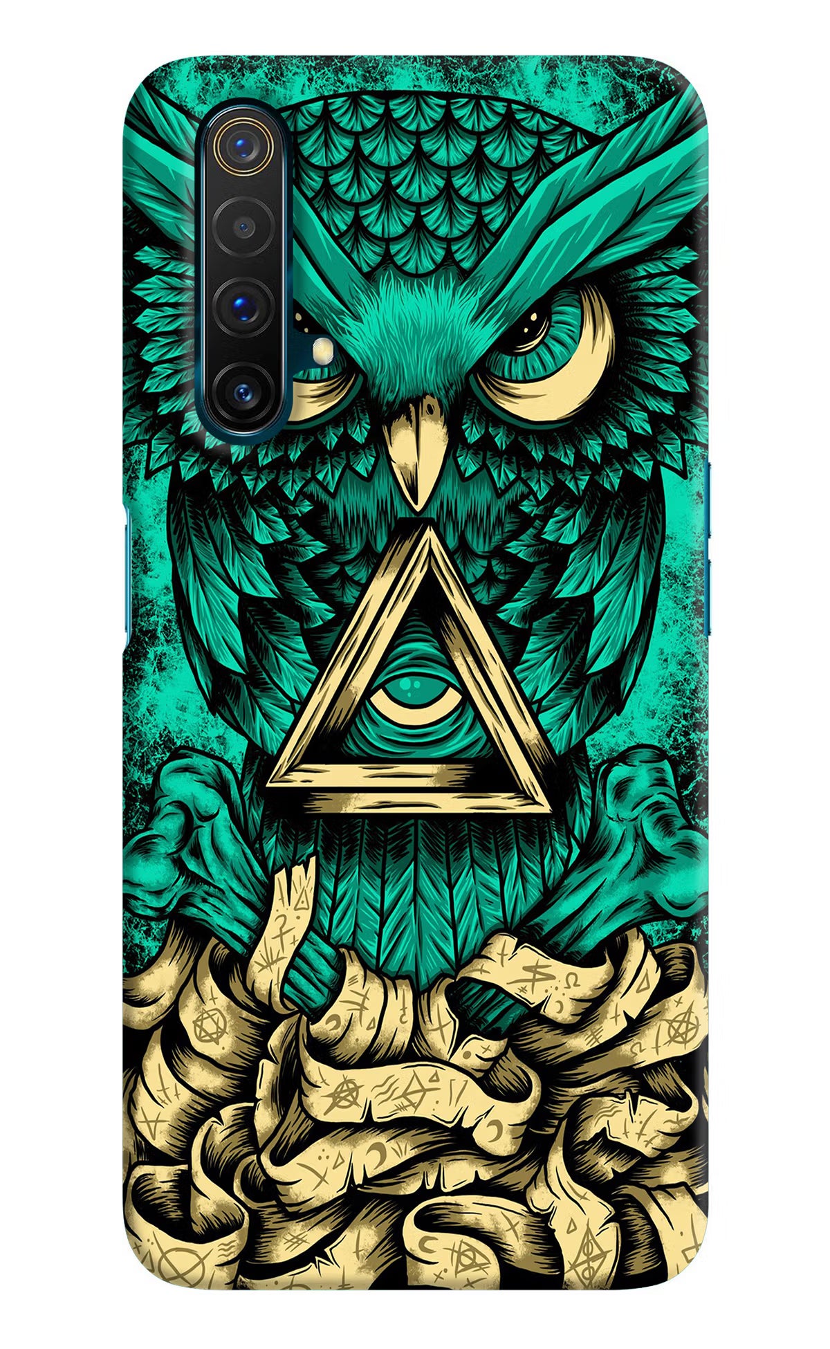 Green Owl Realme X3 Hard Case Back Cover by Casekaro