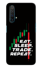 Eat Sleep Trade Repeat Realme X3 Hard Case Back Cover by Casekaro