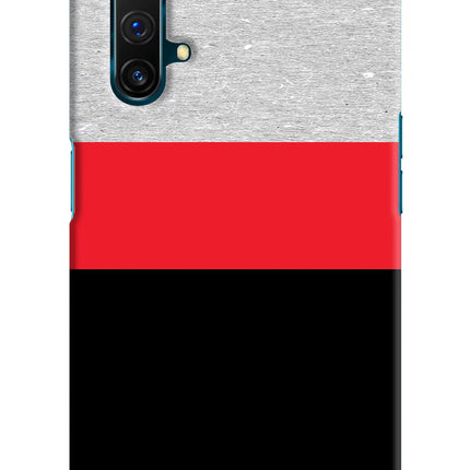 Tri Color Pattern Realme X3 Hard Case Back Cover by Casekaro