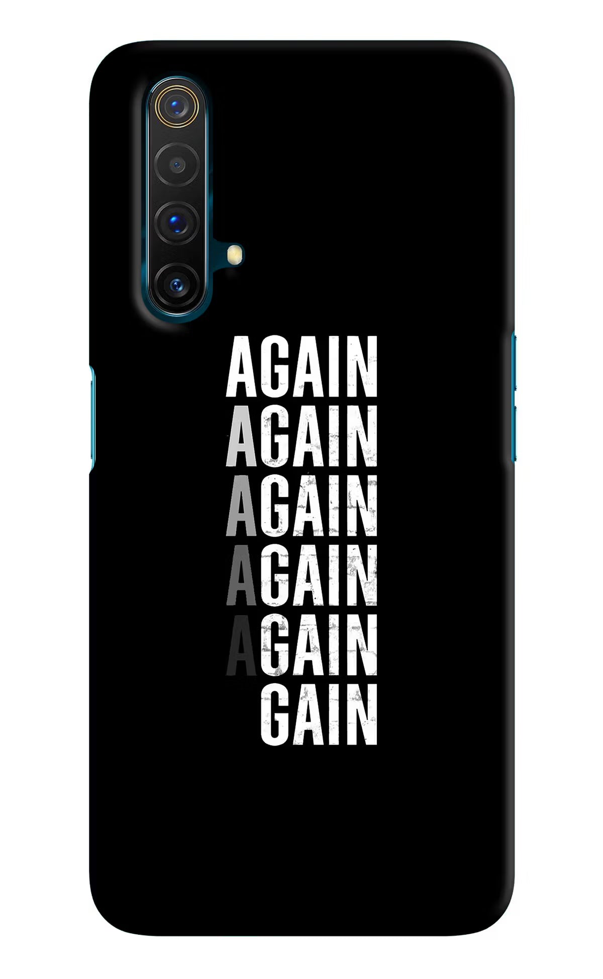 Again Again Gain Realme X3 Hard Case Back Cover by Casekaro