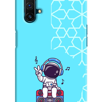 Cute Astronaut Chilling Realme X3 Hard Case Back Cover by Casekaro
