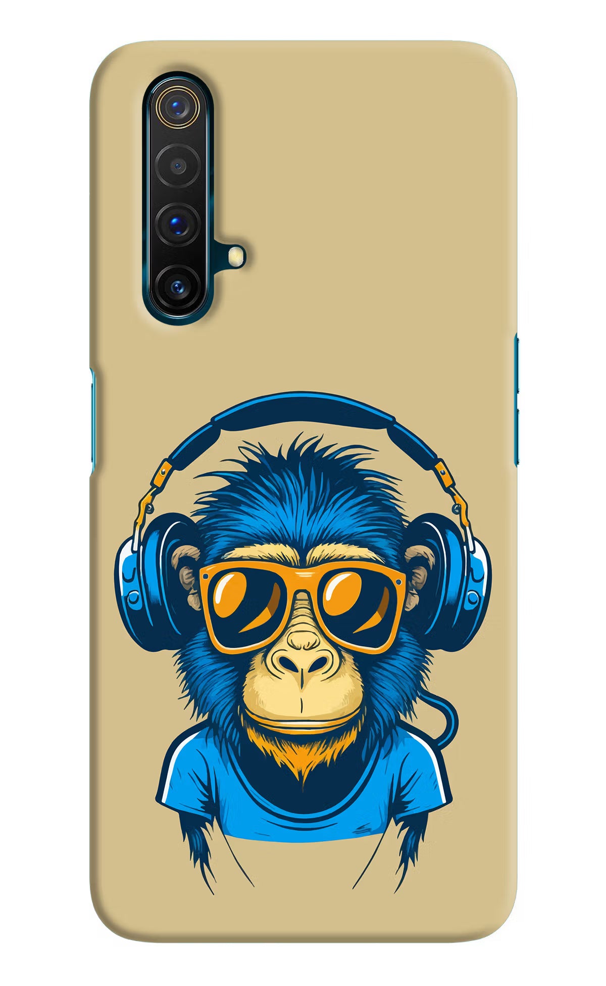 Monkey Headphone Realme X3 Hard Case Back Cover by Casekaro