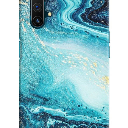 Blue Glitter Marble Realme X3 Hard Case Back Cover by Casekaro