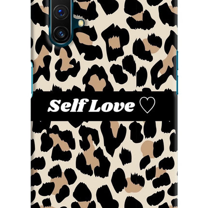 Leopard Print Self Love Realme X3 Hard Case Back Cover by Casekaro