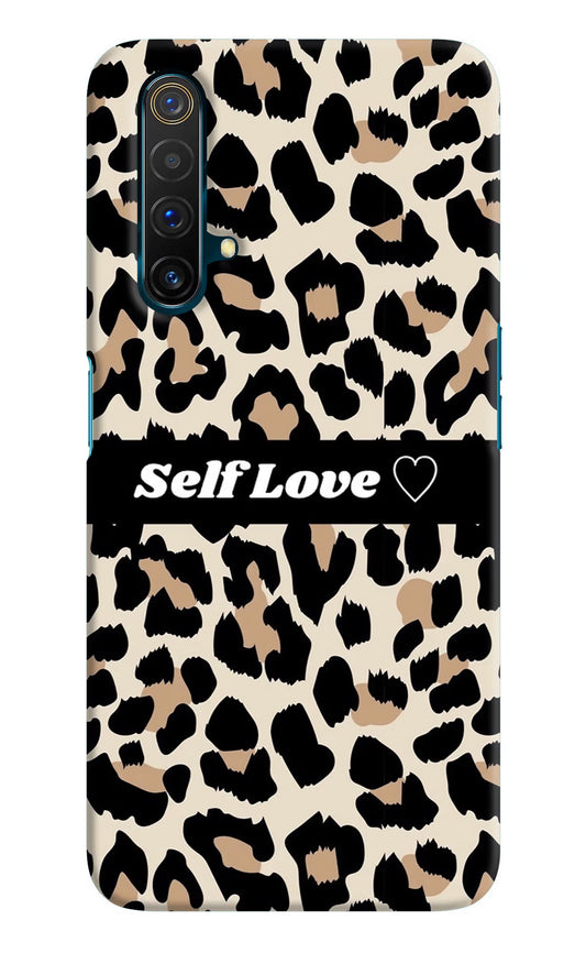 Leopard Print Self Love Realme X3 Hard Case Back Cover by Casekaro