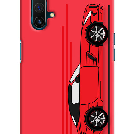Red Velocity Realme X3 Hard Case Back Cover by Casekaro