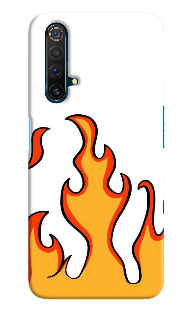 Fired Up – White Realme X3 Hard Case Back Cover by Casekaro