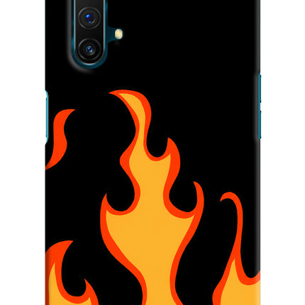 Fired Up – Black Realme X3 Hard Case Back Cover by Casekaro