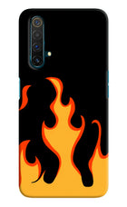 Fired Up – Black Realme X3 Hard Case Back Cover by Casekaro